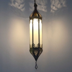 Arabische Lampe Lagomera Milch H 55 cm