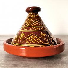 Marokkanische Tajine Chelhawi – Glasiert, 2 bis 4 Personen, D 26 cm