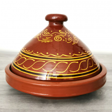 Orientalische Tajine Koba Zwak Glasiert 6 bis 8 Personen D 34 cm