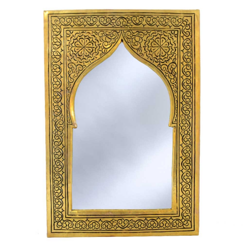 Orientalischer Spiegel Rae Messing H 60 cm