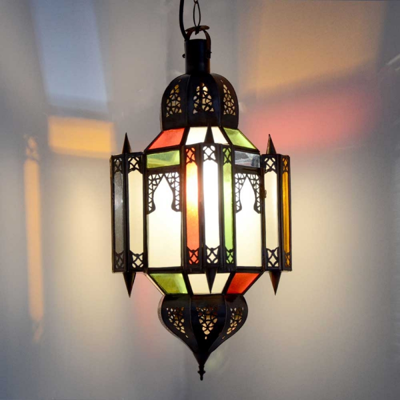 Arabische Deckenlampe Alome Bunt Medium H 50 cm