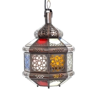 Orientalische Deckenlampe Dad Bunt H 35 cm