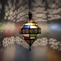 Arabische Deckenlampe Ufo Bunt H 45 cm