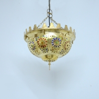 Orientalische Lampe Nura Small aus Messing H 35 cm