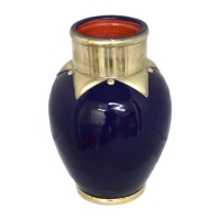 Orientalische Vase Maui Blau H 30 cm