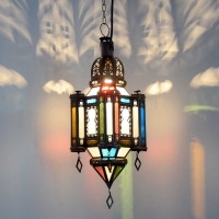 Marokkanische Deckenlampe Alome Bunt Small H 48 cm