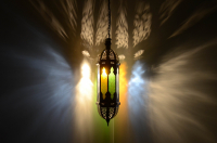 Orientalische Lampe Lanzarote Bunt H 47 cm