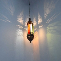 Orientalische Lampe Palma Bunt H 60 cm