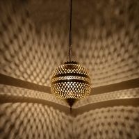 Orientalische Lampe Challenge aus Messing H 40 cm