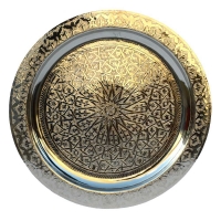 Orientalischer Teetisch Istanbul Silber D 60 cm