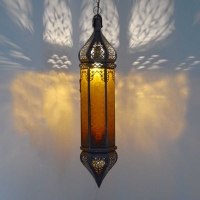 Orientalische Lampe Osman Amber H 70 cm