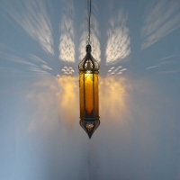 Orientalische Lampe Osman Amber H 70 cm