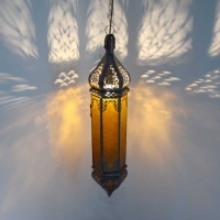 Orientalische Lampe Osman Amber H 70 cm