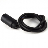 Kunststoff Iso-Fassung E14 schwarz mit 1m Zuleitung