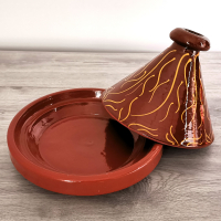 Marokkanische Tajine Nar – Glasiert, 2 bis 4 Personen, D 26 cm