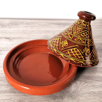 Marokkanische Tajine Chelhawi – Glasiert, 2 bis 4 Personen, D 26 cm