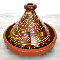 Marokkanische Tajine Chelhawi – Glasiert, 6 bis 8 Personen, D 34 cm