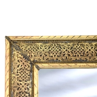 Orientalischer Spiegel Galileo Messing H 80 cm